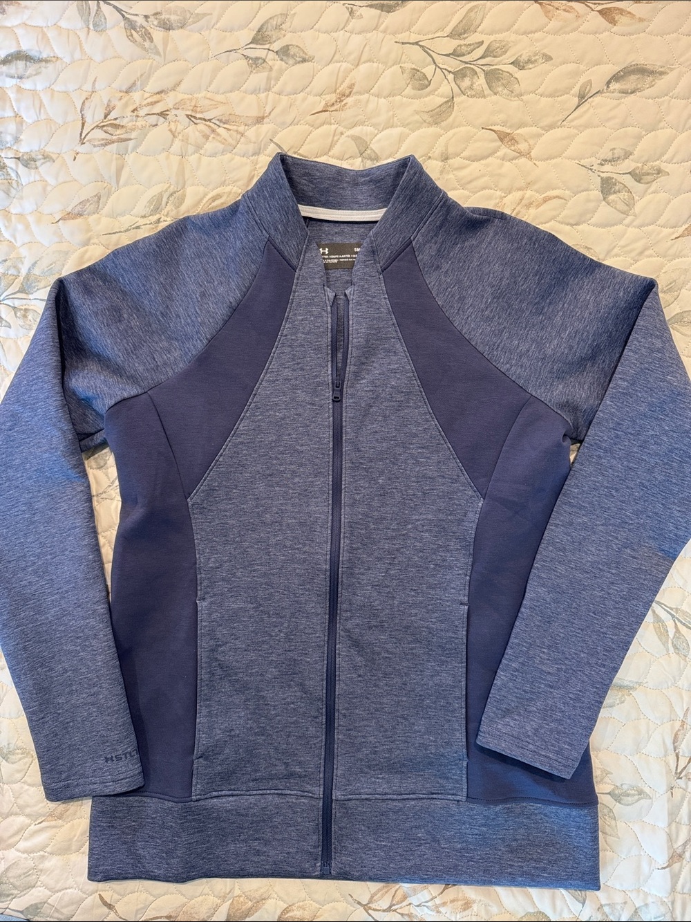 Under Armour Women's Blue Heather Full-Zip Utility Jacket